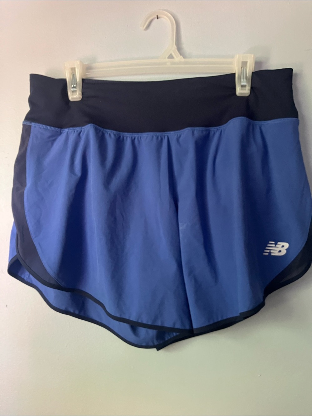 New Balance Women's Royal Blue Running Shorts with Black Waistband